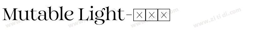 Mutable Light字体转换